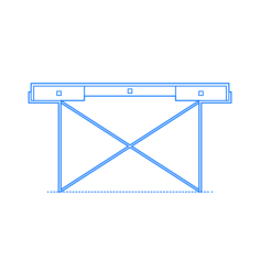 Furniture Desks Avalon Desk Stencil Svg Design File, Free Vectors File